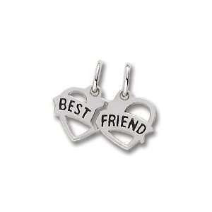  Best Friends Charm in Sterling Silver Jewelry