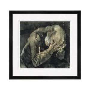  Man With His Head In His Hands Framed Giclee Print: Home 