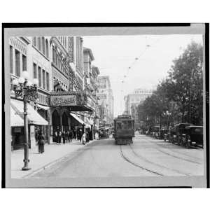   Fifth Street, Los Angeles, California,1910s,cable car