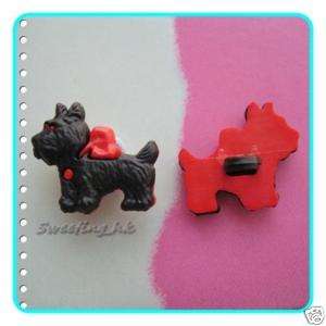 15 Scottie Scottish Terrier Dog Plastic Buttons K04  