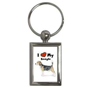  I Love My Beagle Key Chain