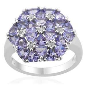  2.70cts Natural Tanzanite and White Topaz 925 Sterling 
