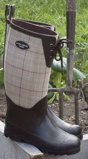 LAURA ASHLEY CONTEMPORARY WELLINGTON BOOTS KEYNES NATURAL RUBBER BOOTS 