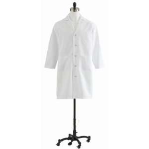 Lab Coat, Unisex, White, Full Length, 38  Industrial 