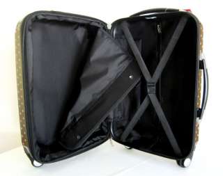 Piece Luggage Set Hard Rolling 4 Wheels Spinner Travel Bag Polka 