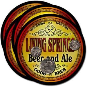  Living Springs , CO Beer & Ale Coasters   4pk Everything 