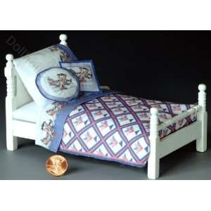   Blue Kitty Sheet Set Kit by Lindees Little Linens: Toys & Games