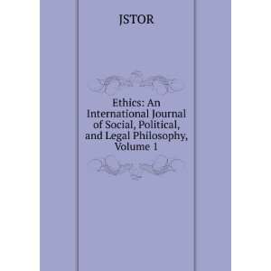   Journal of Social, Political, and Legal Philosophy, Volume 1 JSTOR