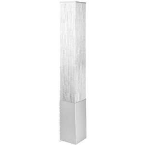 Lite Source LS 8522SIL/RAT Luncerne One Light Floor Lamp in Silver and 