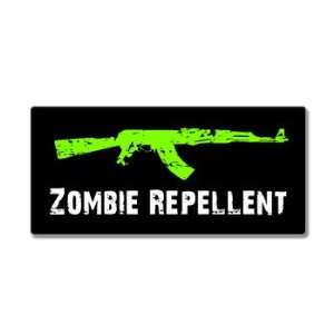  AK 47 Zombie Repellent   Window Bumper Sticker Automotive