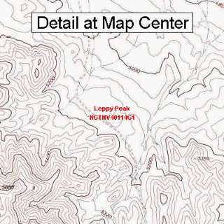  USGS Topographic Quadrangle Map   Leppy Peak, Nevada 
