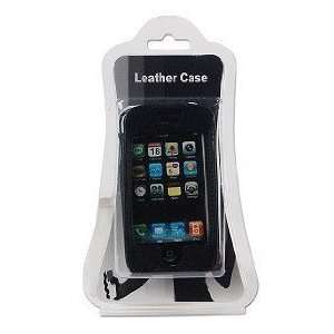  Leather Case for Iphone Cellulars (Black) 
