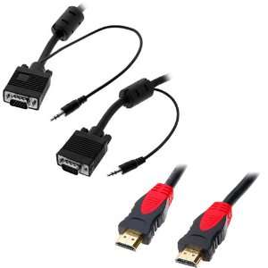  GTMax 6FT Black/Red Gold Plated HDMI WITH ETHERNET Cable M 