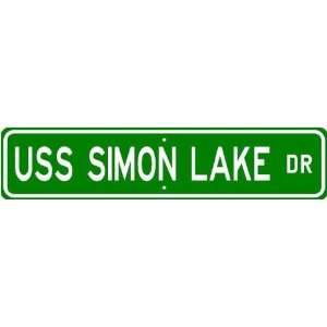  USS SIMON LAKE AS 33 Street Sign   Navy