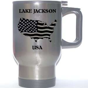  US Flag   Lake Jackson, Texas (TX) Stainless Steel Mug 