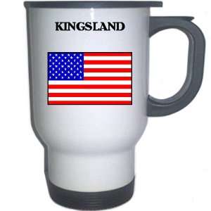  US Flag   Kingsland, Georgia (GA) White Stainless Steel 