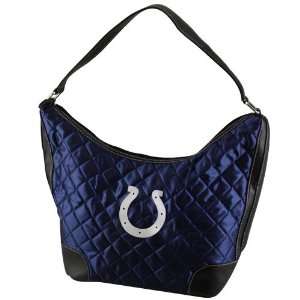  NFL Indianapolis Colts Ladies Navy Blue Quilted Hobo Purse 