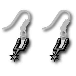 San Antonio Spurs   NBA Team Logo Dangler Earrings:  Sports 
