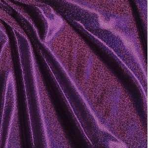  60 Wide Holographic Stretch Knit Purple Fabric By The 