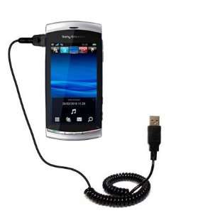  Coiled USB Cable for the Sony Ericsson Kurara with Power 