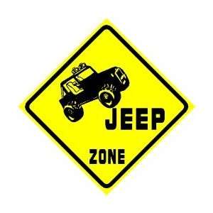  JEEP ZONE 4 wheel drive novelty sport sign: Home & Kitchen