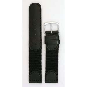  KREISLER Black 18mm Swiss Army Watch Replacment Strap with 
