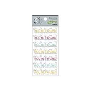  Ruby Rock it Fundamentals Cardmaking Stickers 2 pc  youre 