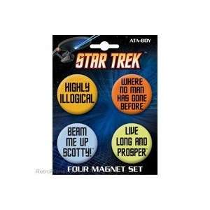  Star Trek Round Magnets Set 2 Quotes: Home & Kitchen