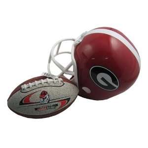 Georgia Bulldogs NCAA Helmet & Football Set:  Sports 