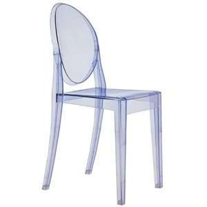  Kartell Victoria Ghost Chair Transparent Blue by Philippe 