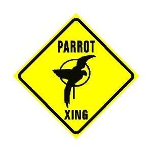  PARROT CROSSING sign * street bird pet zoo: Home & Kitchen