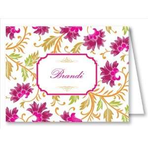 Red/Fuchsia Botanical Note Cards 