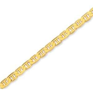    14k Yellow Gold Modern Classy Sleek Ankle Bracelet: Jewelry