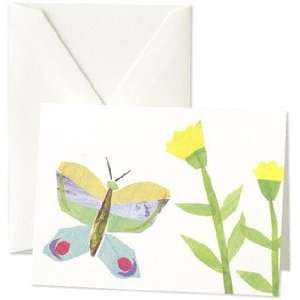  Paper Collage Butterfly Notes   Stationery by Crane & Co 