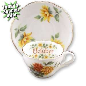  Reutter Porcelain October Flower of the Month Mini Cup 