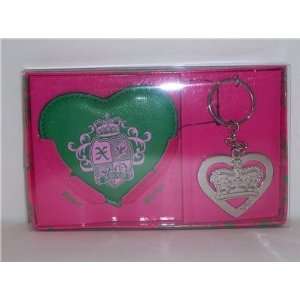 Xoxo Heart Morror and Crown Key Ring Pink Beauty