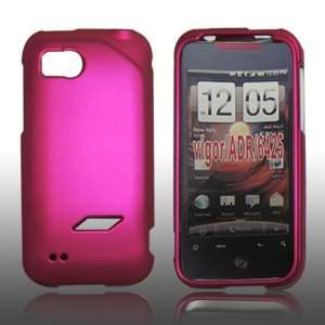  NEW Hard Pink Rubberized Snap On Hard Case for Verizon HTC 