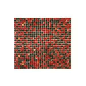   Glass Chinoiserie 12.5 x 12.5 Inch Mosaic Glass Wall Tile (One Sheet