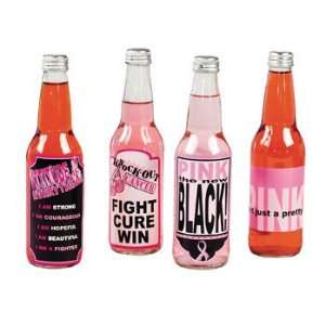 Pink Ribbon Bottle Labels   Tableware & Bottle Labels
