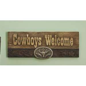   WELCOME Western Sign Rustic Cabin Wall Decor NU