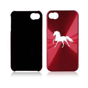  Apple iPhone 4 4S 4G Rose Red A206 Aluminum Hard Back Case 