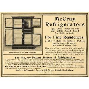1907 Ad McCray Refrigerators B.F. Wade Toledo Ohio   Original Print Ad
