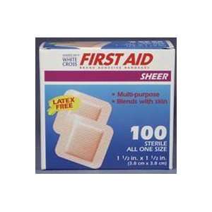  1309033 Bandage First Aid Wound LF Sterile Sheer 1 1/2x1 1 