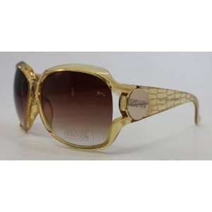 Kenneth Cole Reaction Sunglass Light Brown Rectangle Fashion Plastic 