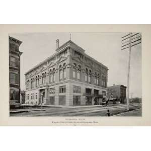  1902 Chicago Germania Club Lincoln North Clark Print 