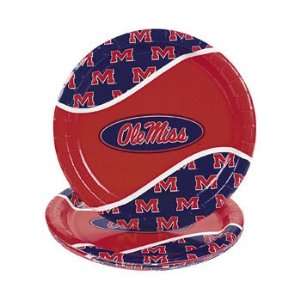 NCAA™ University Of Mississippi Dinner Plates   Tableware & Party 