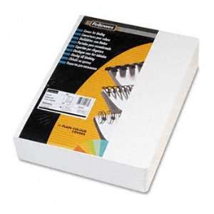   Texture Binding System Covers, 11 1/4 x 8 3/4, White, 200/Pack