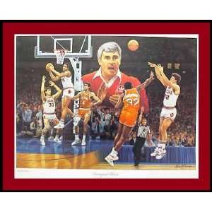  Indiana Coach Bobby Knight Triumphant Tribute Print 