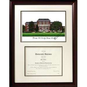  Mississippi State University Graduate Framed Lithograph w 