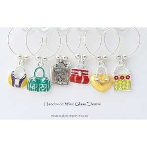  Handbag Wine Glass Charms   Unusual Gift For Girls 